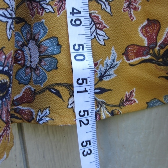 Studio B Dress by Bobeau Angel‎ Sleeve Wrap Womens 2X Yellow  Floral Hi-Lo Hem - Picture 11 of 14